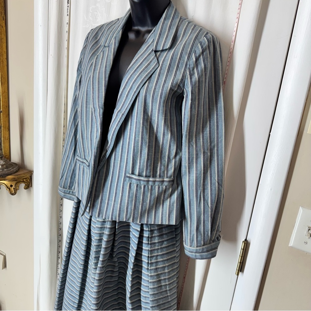 Vintage Act III Striped Skirt Set - Picture 2 of 7
